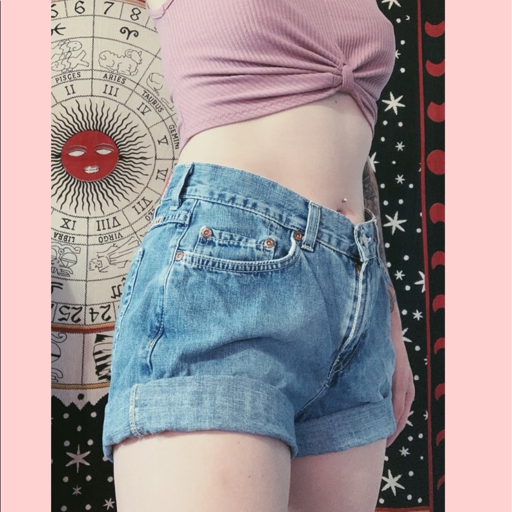 High waisted lucky brand mom jean shorts - Picture 4 of 4